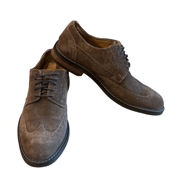 Vionic Bowery Bruno Wingtip Natural Alignment Loafer Brown Suede Lace Men’s 9 - Picture 4 of 14